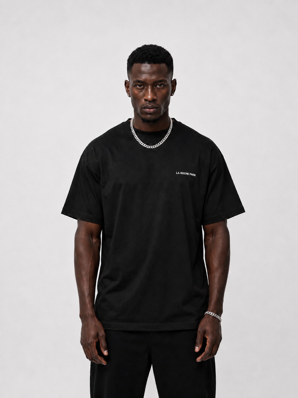 LA ROCHE PARIS SCHWARZ - GREEN NFM-T-SHIRT