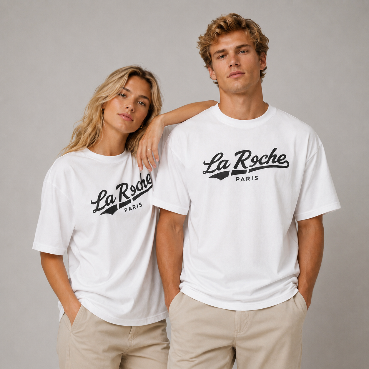 LA ROCHE PARIS BLACK COLLEGE TEE