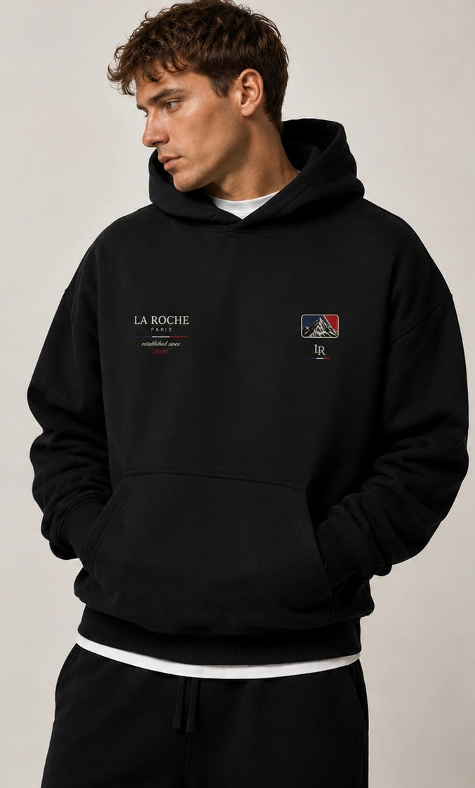 LA ROCHE PARIS SCHWARZES LA ROCHE HOODIE