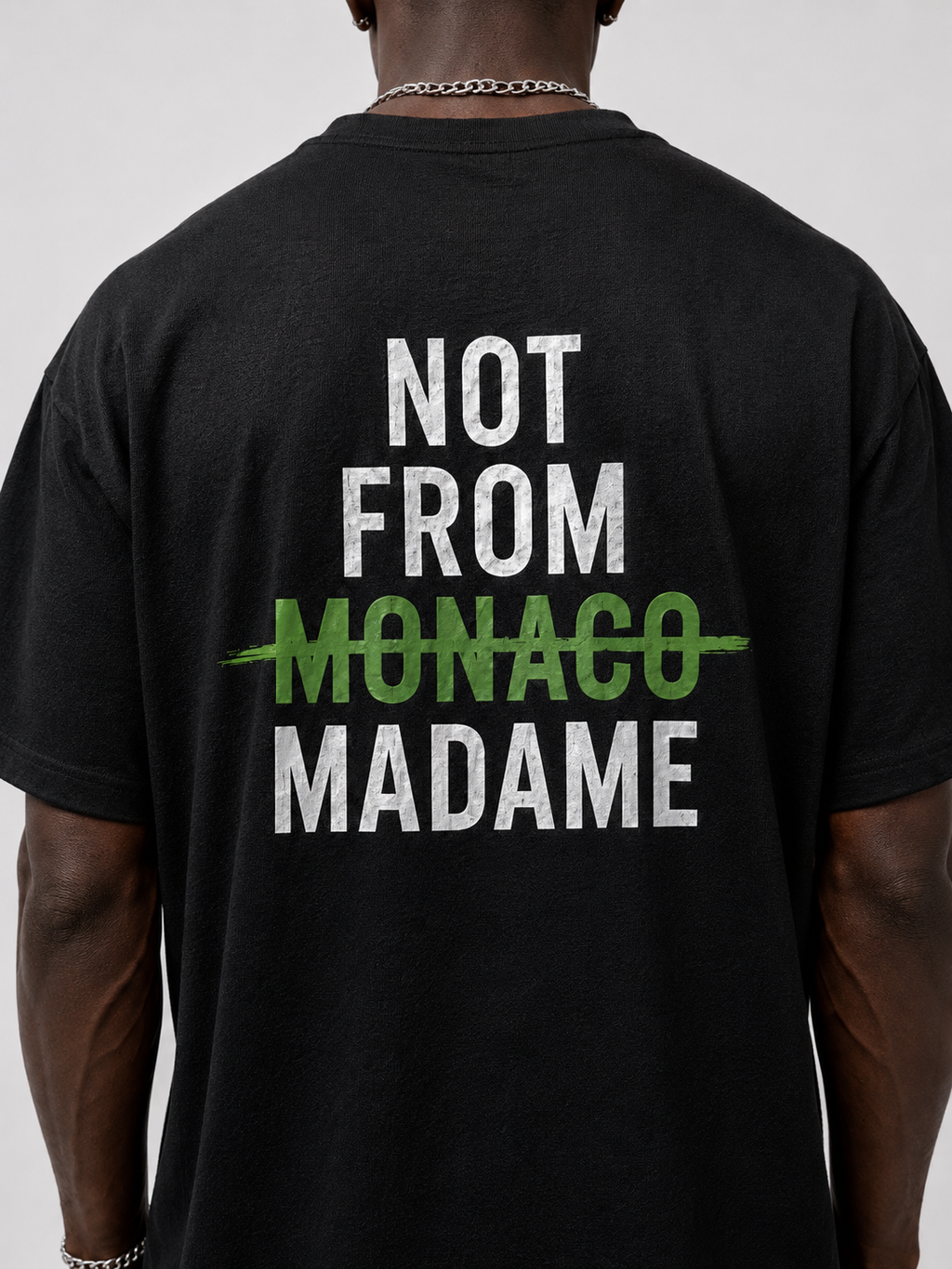 LA ROCHE PARIS SCHWARZ - GREEN NFM-T-SHIRT