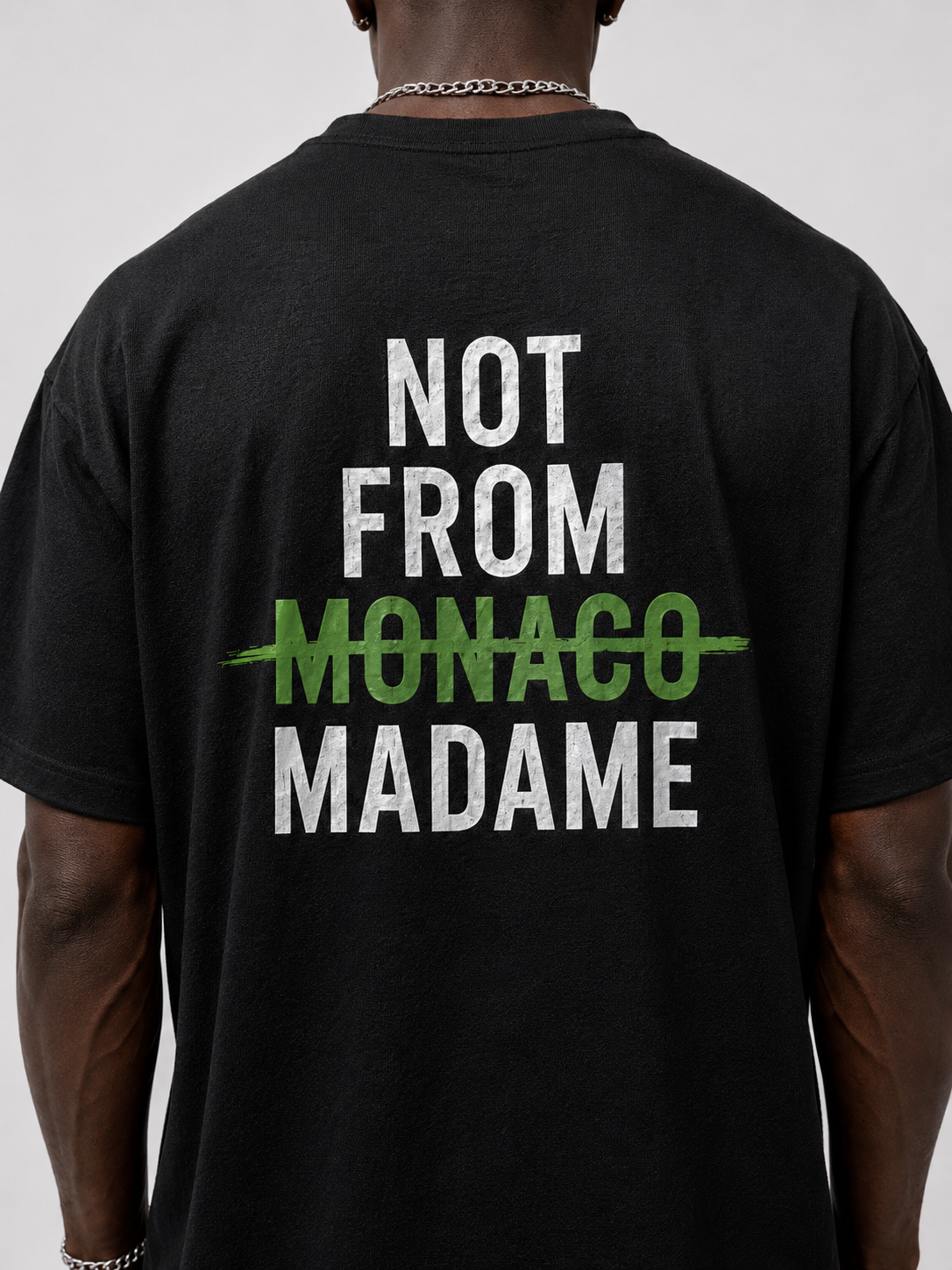 LA ROCHE PARIS SCHWARZ - GREEN NFM-T-SHIRT
